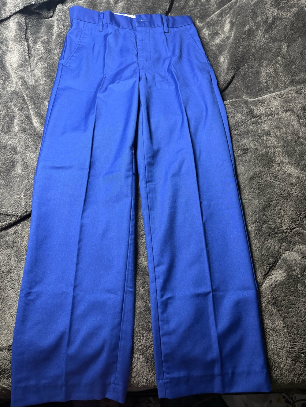 Children's Royal Blue Formal Straight-Leg Dress Pants